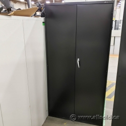 Global Black 2 Door Metal Storage Cabinet, Locking